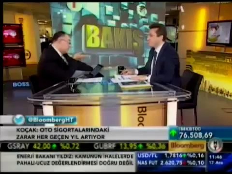 Bloomberg HT'de yayınlanan 'Bakış' programı konuğu T.S.B Başkanı Sn. Recep Koçak.