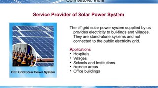 Solar Power System Service Providers In India