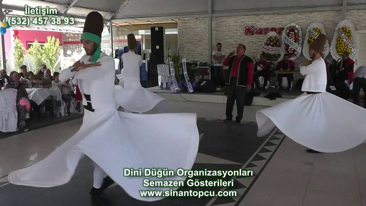islami düğün organizasyonu çanakkale çan ilahi grubu ve semazen ekibi gösterisi sinan topçu