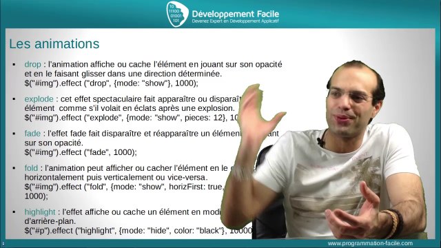 Découvrez la puissance des animations du Framework JavaScript jQuery UI
