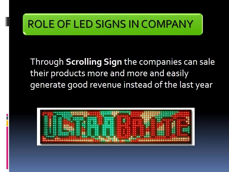 Role of LED Sign in Business Marketing