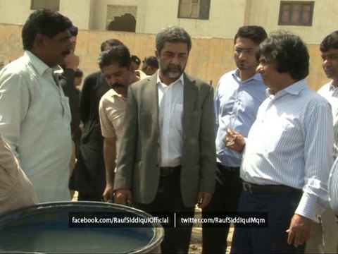 Provincial Minister for Industries & Commerce, Sindh, Rauf Siddiqui Doing Surprise Visit of SITE Industrial Area, Karachi