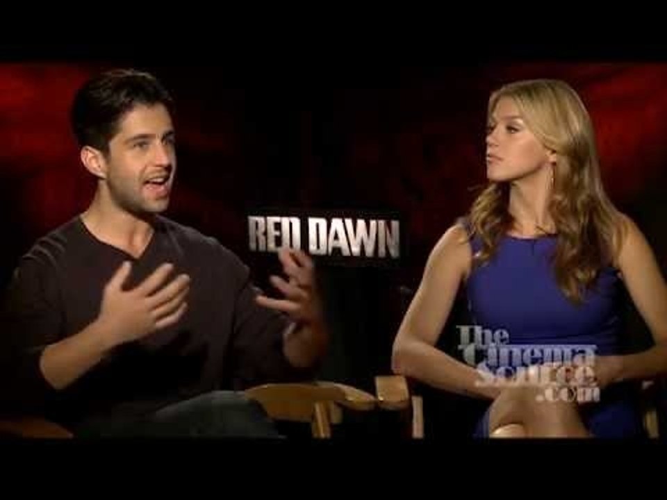 Adrianne Palicki and Josh Peck Interview for Red Dawn