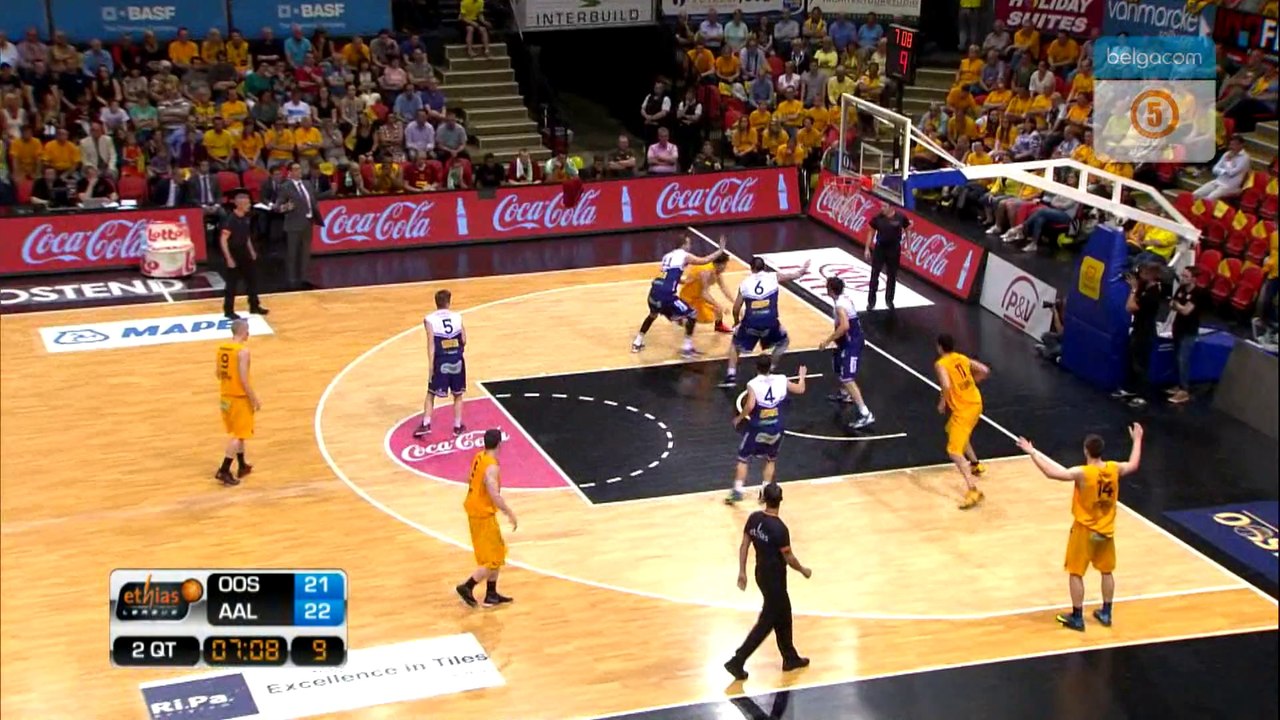 Telenet Bc Oostende 86 - 68 Okapi Aalstar   (NL)