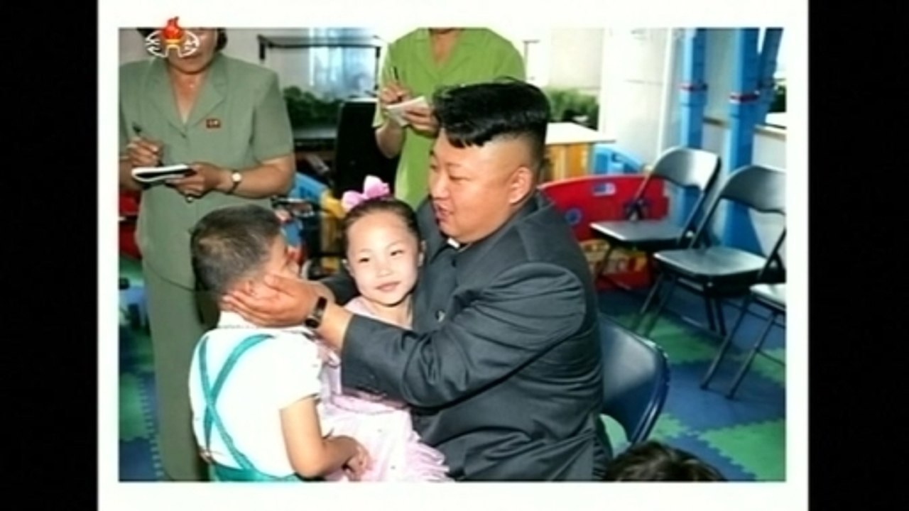 North Korean leader Kim Jong Un visits orphanage on Children’s day