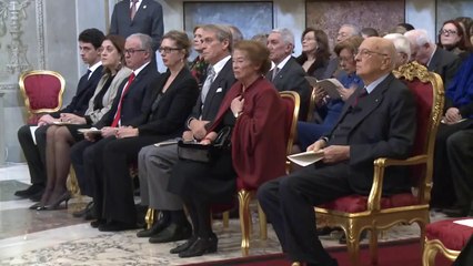 Napolitano - Saluto al termine del Concerto della Wiener Kammer Orchester (14.12.12)