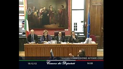 Roma - L'audizione di Anna Maria Cancellieri (19.12.12)