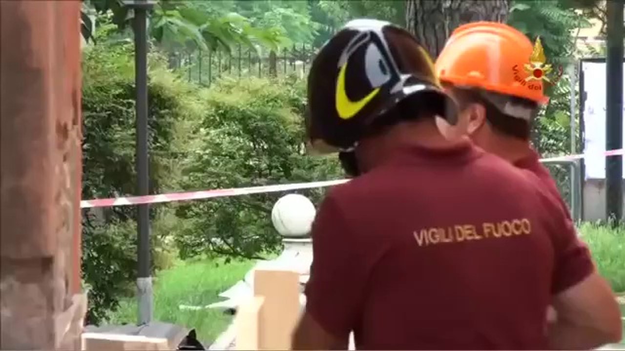 Rivara (MO) - Terremoto - Messa in sicurezza Chiesa della Natività (08.06.12)