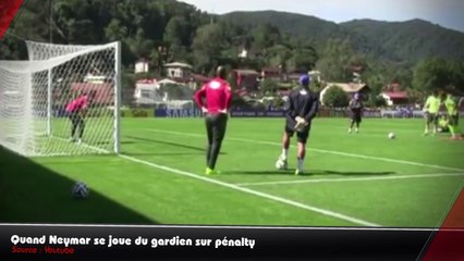 Quand Neymar s'amuse sur pénalty avec le Brésil !