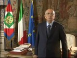 Napolitano - Videomessaggio del Presidente per la Festa della Repubblica (01.06.12)