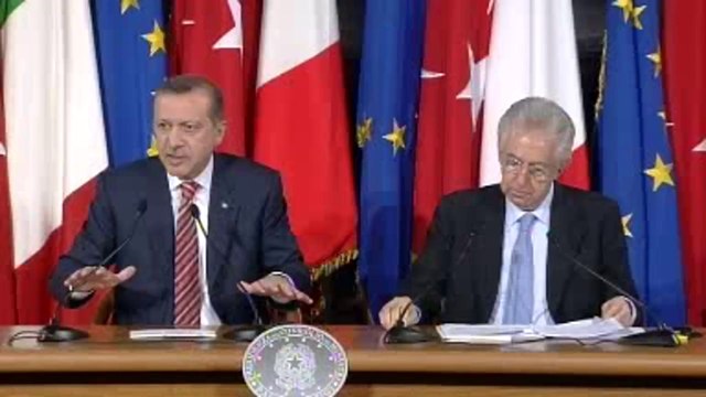 Roma - Conferenza stampa al termine del Vertice italo-turco (08.05.12)