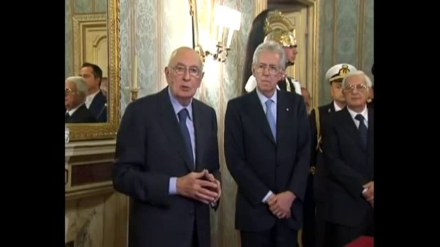 Napolitano - Dichiarazione del Presidente dopo il giuramento del Ministro Di Paola