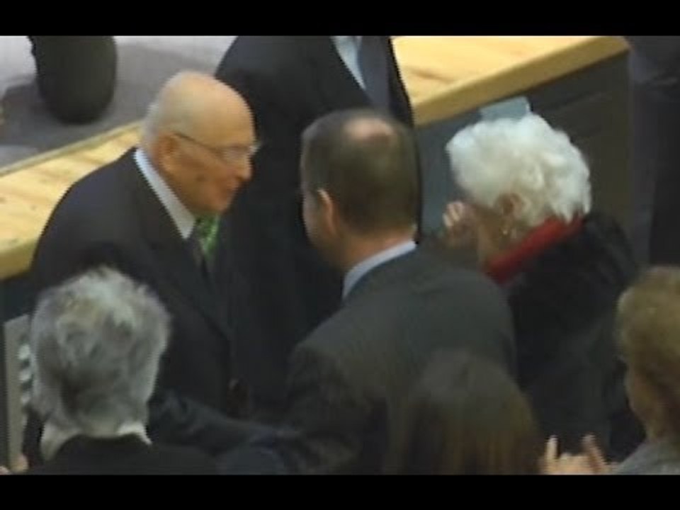 Pozzuoli (NA) - Napolitano inaugura il Tigem -2- (05.12.13)
