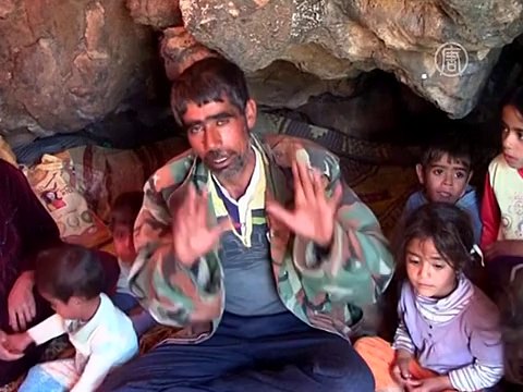 Беженцы в Сирии живут в пещерах