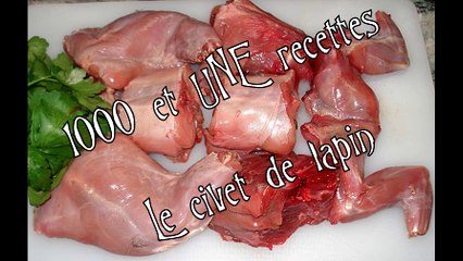 1000 et Une recette - Le Civet de lapin "mort"