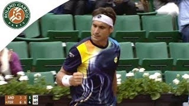 D.Ferrer v K.Anderson 2014 French Open mens R4 Highlights