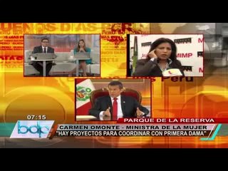 Ministra Omonte dijo que no se reunió con Nadine como lo aseguró Humala