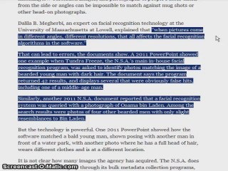 N.S.A Harvesting Millions of Faces From Web Images Using Facial Recognition