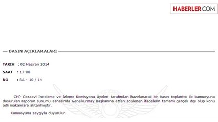 Genelkurmay, CHP'ye Dava Açtı