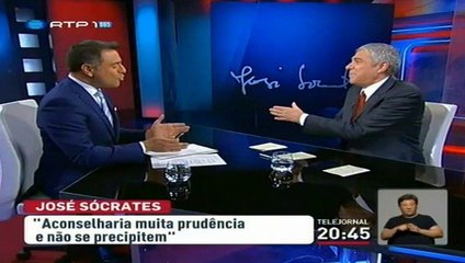 A Opinião  de José Sócrates 1 de Junho 2014