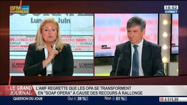 Gérard Rameix, président de l'Autorité des Marchés Financiers, dans Le Grand Journal – 02/06 4/4
