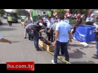 Diyarbakır’da halk otobüsü yere düşen kadını ezdi