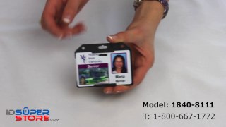 Horizontal Colored Open-Face Semi-Rigid Card Holders