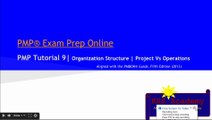 PMP® Exam Prep Online, PMP Tutorial 9 | Organization Structure | Functional | Matrix | Projectized Organization