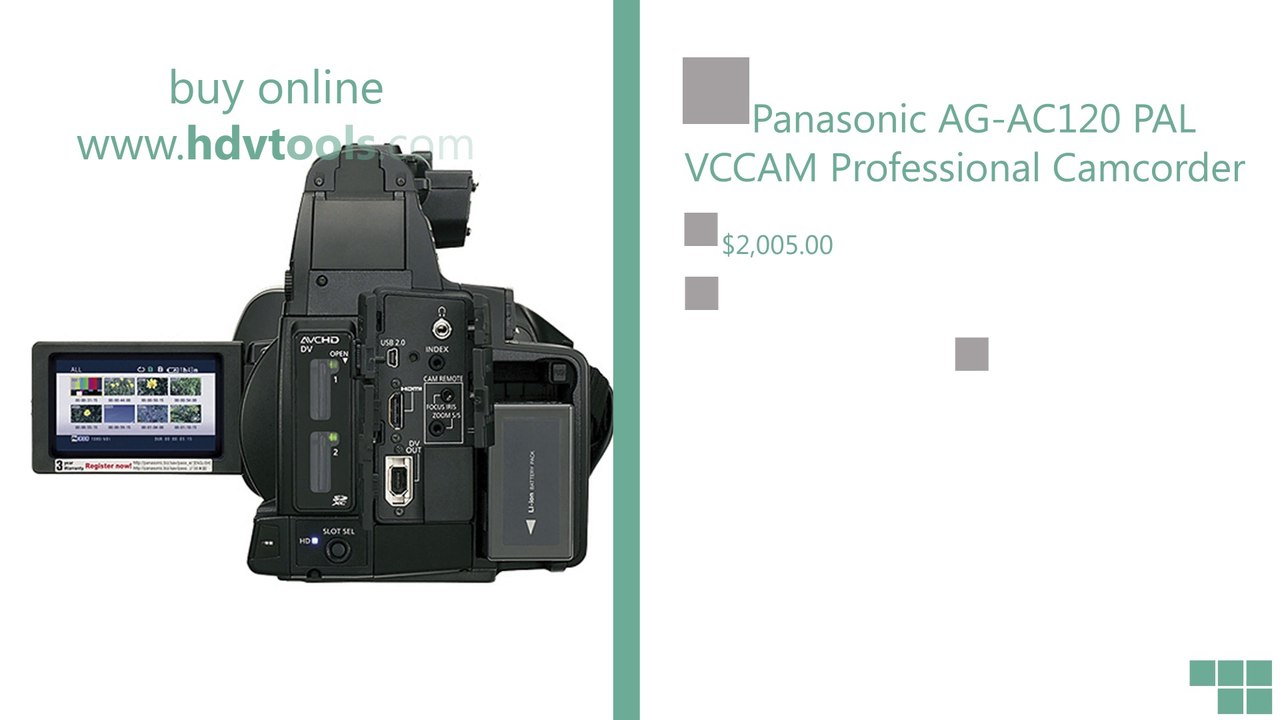 Panasonic AG-AC120 AVCCAM Price $2005 Brand New with Warranty