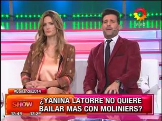 Pronto Yanina no quiere bailar con Moliniers