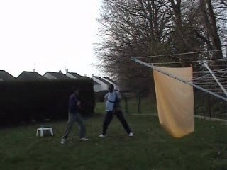 Entrainement avec mon pere