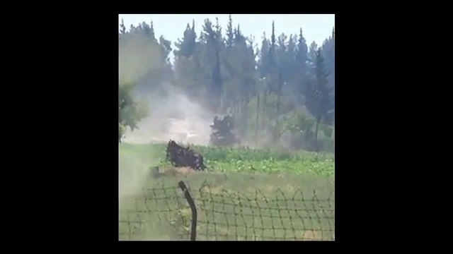 28 05 2014 Донецк ополченцы взорвали ЗРК террористов (украинской нацгвардии)