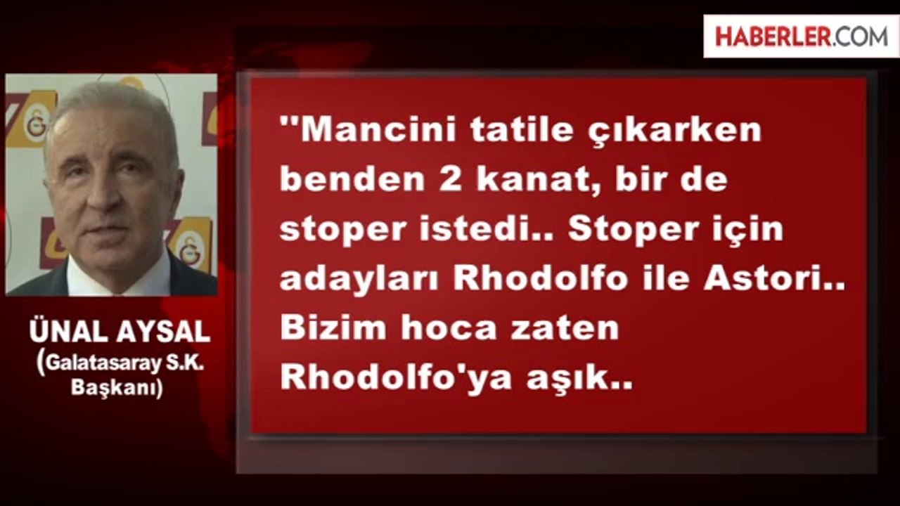 Ünal Aysal, Mancini'nin Transfer Listesini Açıkladı / İşte O İsimler