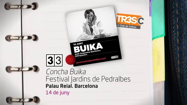 TV3 - 33 recomana - Concha Buika. Festival Jardins de Pedralbes. Palau Reial. Barcelona