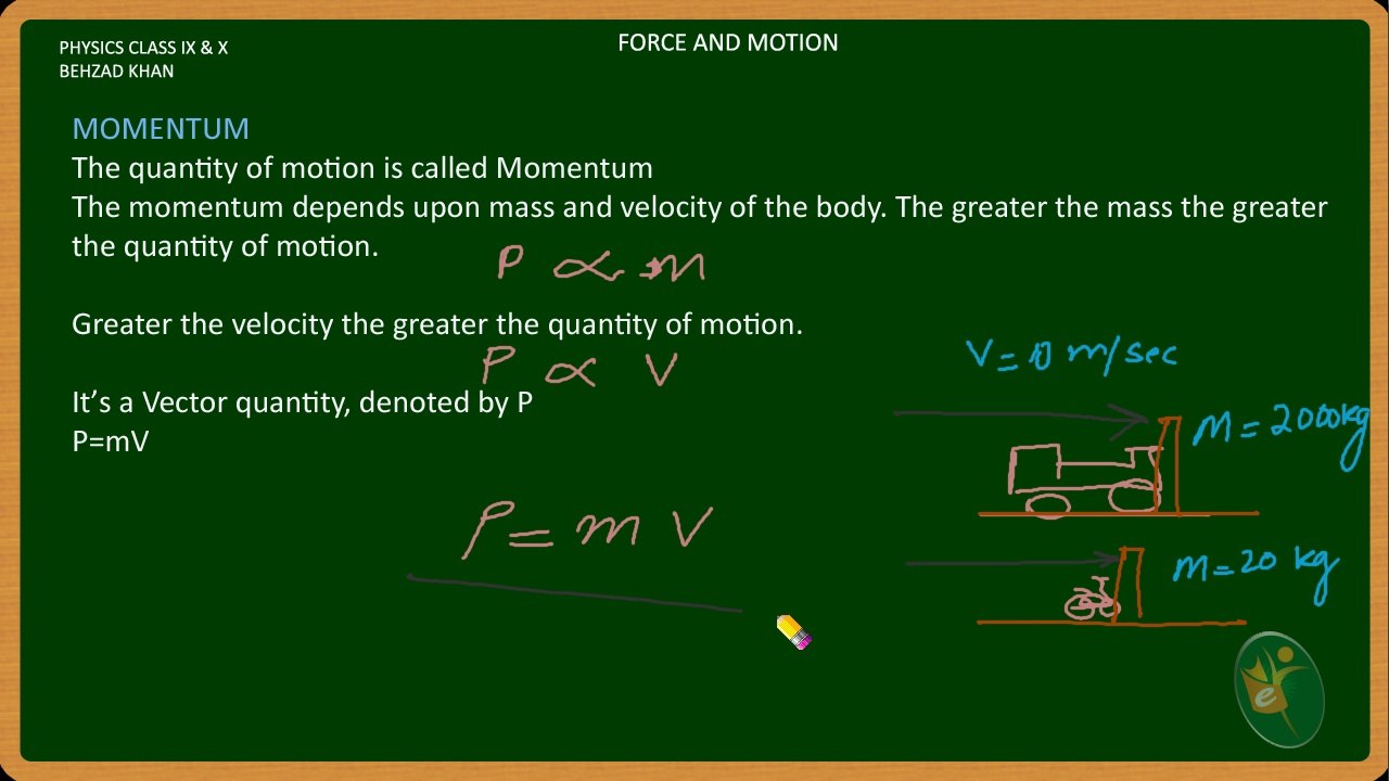 PHY09 Force and Motion Part 5 Momentum