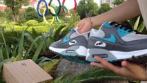 cheap nike air max 90 men shoes blue grey white shoes from  .co