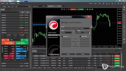 modify orders and positions