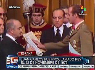 Abdica rey Juan Carlos al trono de España en medio de crisis económica