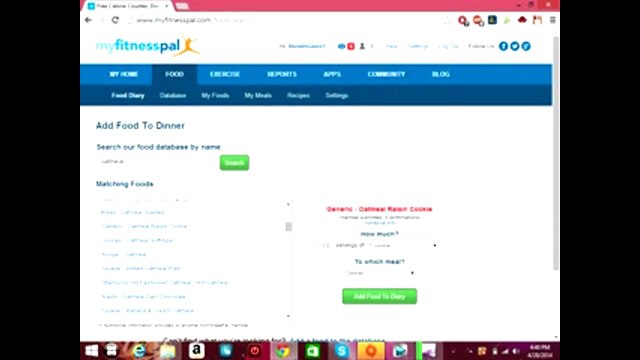 How to use My Fitness pal and how to input food to count calories and input exercise