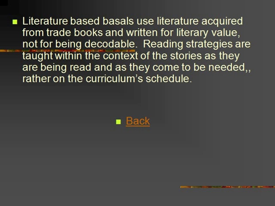 Determining How to Use BASALS