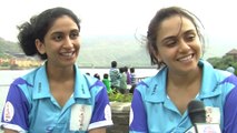 Girls Spirit In Masta Pune At Marathi Box Cricket League - Amruta Khanvilkar & Mrunmayee Godbole