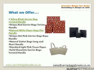 Great cotton bags & paper bags collection