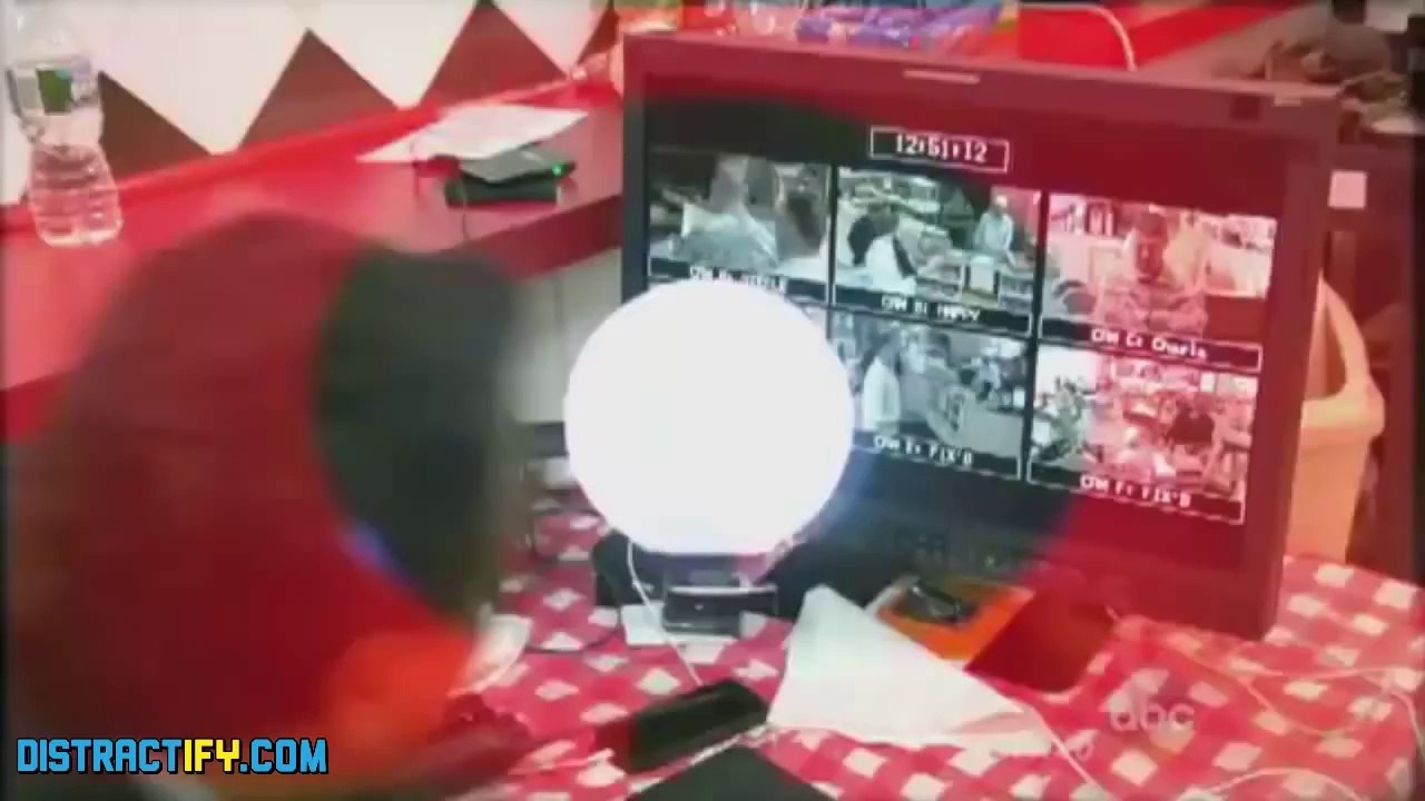 Racist guy harasses Muslim cashier...until a soldier steps in