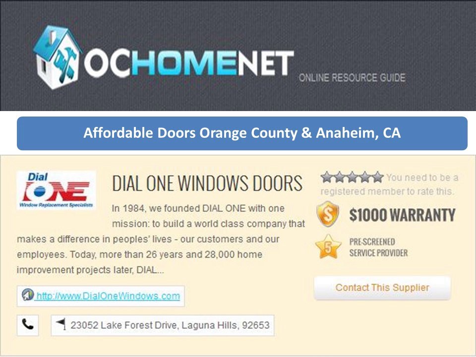 OC Home Net - construction, doors, decorative concrete orange county