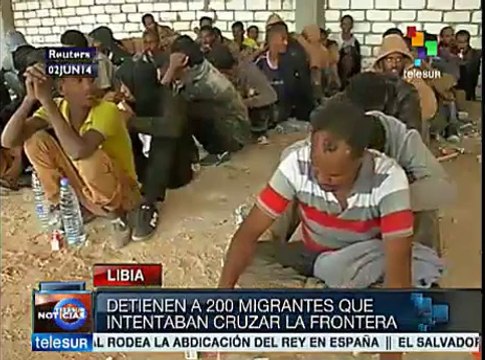 Capturan en Libia a casi 200 inmigrantes africanos