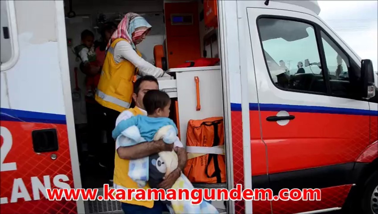 Karaman Organize Sanayi Girişi Trafik Kazası 2 yaralı
