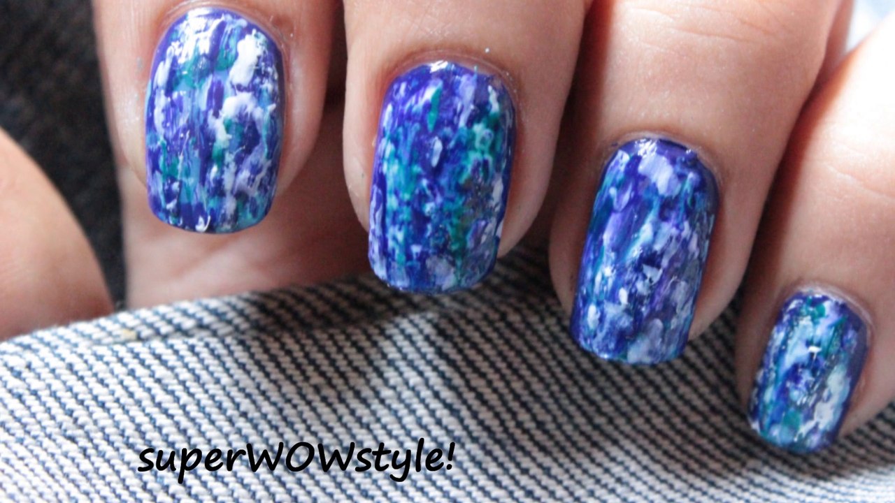 Denim nails! - No tools - Nail art without tools - nail designs without using tools