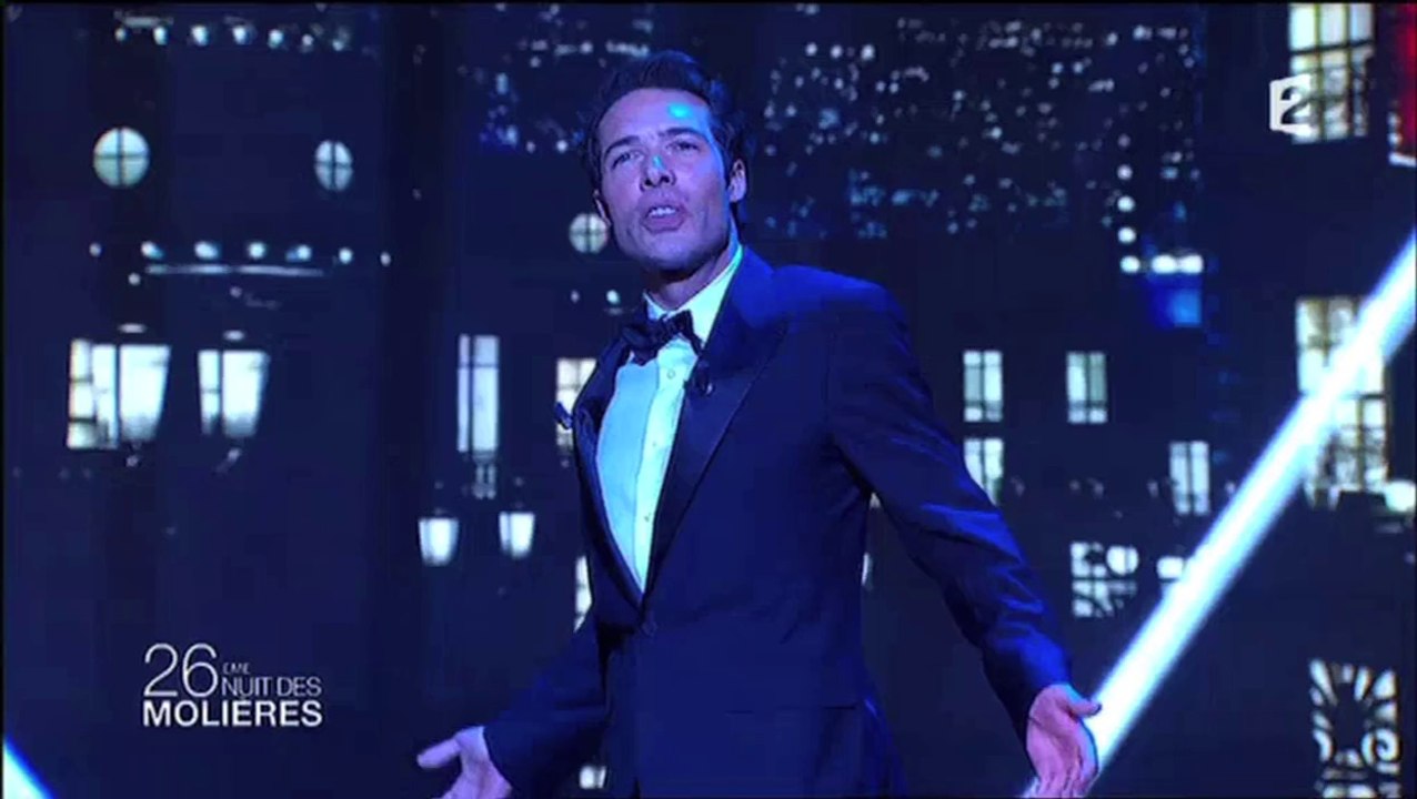 Nicolas Bedos se moque de Gad Emaleh lors des "Molières 2014"