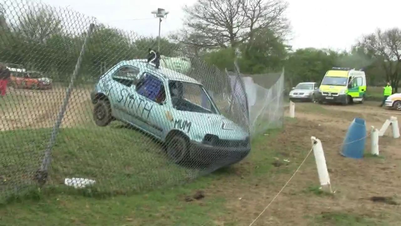 Race marshal hit by race car! Nearly killed!