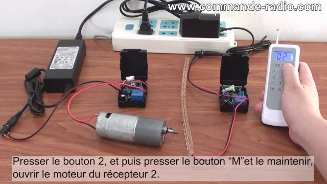 Kit Émetteur Récepteur Sans Fil 99 Canaux CC d’Alimentation